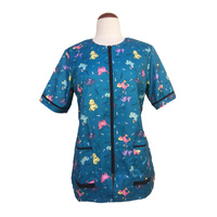 Ladybird Waterproof Dog Groomers & Bathers Jacket with Dog Print