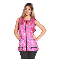 Ladybird Waterproof Vest Pink Cartoon Print For Dog Groomers