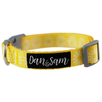 Dan & Sam Wild Sunflower Dog Collar Medium