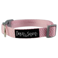 Dan & Sam Candy Floss Dog Collar Medium