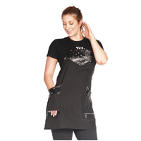 Ladybird Black Metal Stud Apron