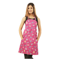 Ladybird Waterproof Dog Groomers and Bathers Apron Pink Dog Design
