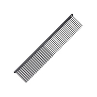 Groom Professional Black Anti Static Fine/Coarse Comb 20cm