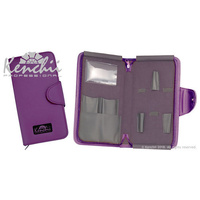 Kenchii L5Z Case PURPLE Zippered Scissor Case for 5 scissors