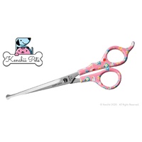 Kenchii Pets Happy Kitty 6.5inch Straight Ball Tip Scissor