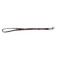 Show Tech Grooming Noose Black with PawPrints 45cm x 1.5cm