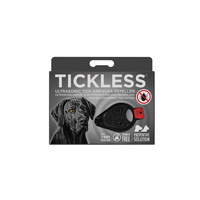 BLACK Tickless Ultrasonic Tick and Flea Repeller up to 12 months protection