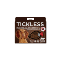 BROWN Tickless Ultrasonic Tick and Flea Repeller up to 12 months protection