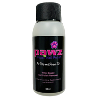 Pawz Water Based Coconut Nail Polish Remover 60ml Bottle