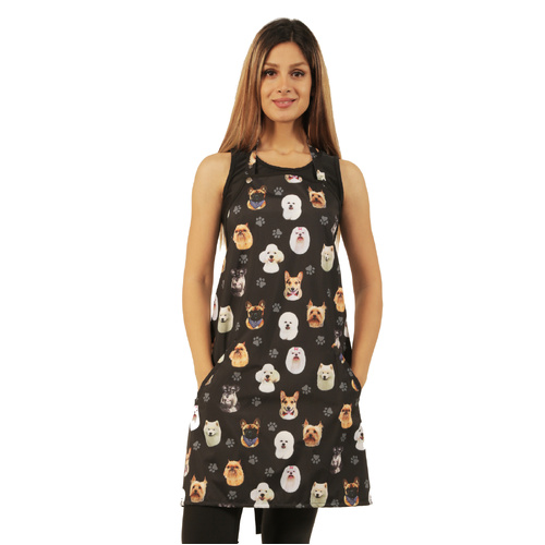 Ladybird Waterproof Dog Groomers and Bathers Apron Dog Breed Design