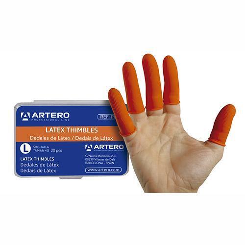 Artero Latex Stripping Thimbles  Finger Grips (20) Medium