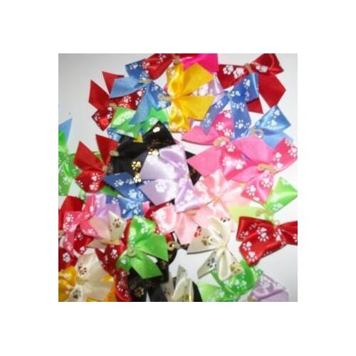 Groomers Bows PawPrint Bows 50 pack