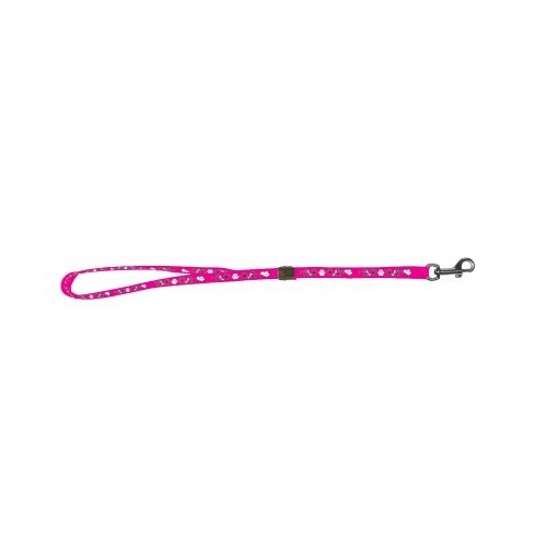 Show Tech Grooming Noose Pink with PawPrints 55cm x 1.5cm