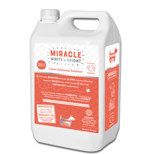 Hownd Miracle White & Bright Pro Groomer Colour Enhancing Conditioning Shampoo 25:1 5lt