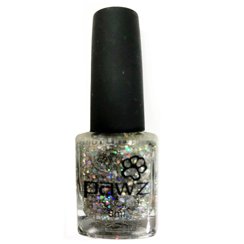 Pawz New Dog Nail Polish Silver Glitter Sparkle 9ml