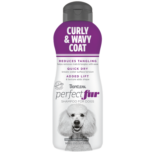 Tropiclean Perfect Fur Curly & Wavy Coat Shampoo 16oz (473ml)