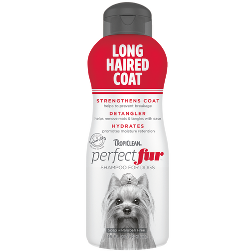 Tropiclean Perfect Fur Long Haired Coat Shampoo 16oz (473ml)