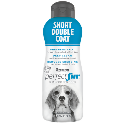 Tropiclean Perfect Fur Short Double Coat Shampoo 16oz (473ml)